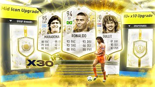 FIFA 22 30 x Guaranteed Mid Icon Upgrade Packs [upl. by Yrrek972]