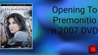 Opening To Premonition 2007 DVD [upl. by Florance193]