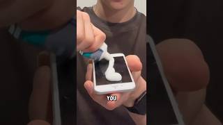 Can Toothpaste fix a cracked phone hack lifehacks hacker hacks phone iphone apple wow [upl. by Ynnavoj]