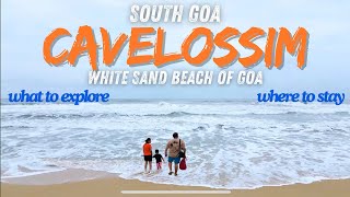 Cavelossim Beach  South Goa’s famous beach  Noida to Goa Road trip in Monsoon  White sand beach [upl. by Ahsinal144]