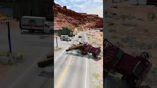 Realistic Highway Car Crashes 65  BeamNGdrive [upl. by Dragone]