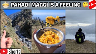 Pahadi Maggi 😍 Maggi in hill station shorts ytshorts maggi [upl. by Oel]