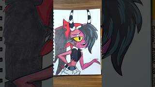 DRAWING SALLIE MAY  Helluva Boss ART CHALLENGE shorts [upl. by Darahs694]