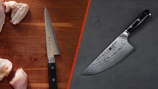 Butcher Knife VS Breaking Knife  Which Slices Better [upl. by Eillor]