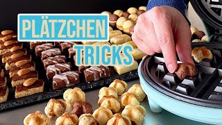 Geniale Weihnachtsplätzchen  einfach und schnell aus 1 Teig 9 Plätzchen [upl. by Esmerolda]