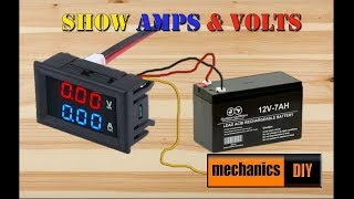 How To Connect lcd am and volt meter  5 wires  R B Y [upl. by Darline]