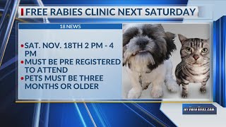 Free rabies clinic to be offered in Chemung County [upl. by Orms]