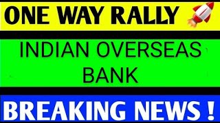 INDIAN OVERSEAS BANK SHARE LATEST NEWS TODAYIOB SHAREIOBSHARE TARGETIOB SHARE ANALYSIS [upl. by Yrogiarc]