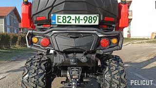 ODES landcross 1000 Dominator exhaust System atv odes [upl. by Nonnaer824]