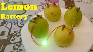 How to Glow LED using Lemon  Lemon Battery [upl. by Destinee91]