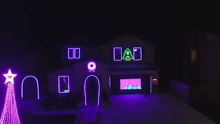 Light of Christmas  2024 Christmas Light show Drone POV [upl. by Iaw575]