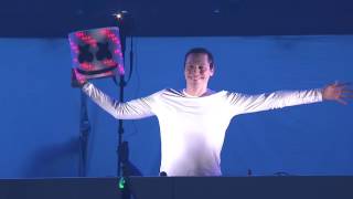 Marshmello FINALLY reveals himself at EDC Las Vegas 2016 [upl. by Minny]