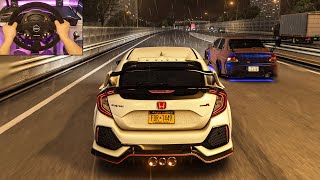 602HP Honda Civic Type R amp 633HP Mitsubishi Lancer EVO IX  Assetto Corsa  Thrustmaster T300 RS [upl. by Ree]