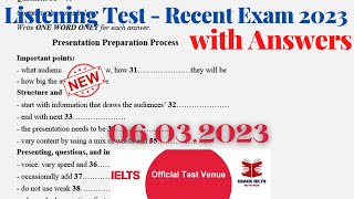 IELTS Listening Recent Actual Test 2023 with Answers [upl. by Nathanael]