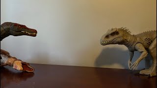 Spinosaurus vs Indominus rex [upl. by Naibaf]