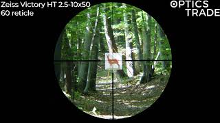 Zeiss Victory HT 2510x50  Optics Trade Reticle Subtensions [upl. by Hnad441]