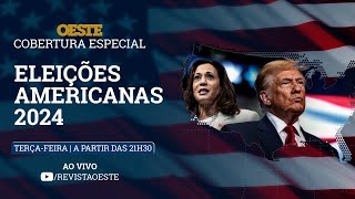 COBERTURA ESPECIAL OESTE  ELEIÇÕES AMERICANAS 2024 DONALD TRUMP X KAMALA HARRIS  05112024 [upl. by Ellehcam200]