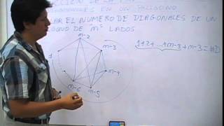 Número de diagonales de un polígono obtención de la fórmula [upl. by Seraphine538]