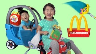 McDonalds Trolls Happy Meal and Toys Surprises [upl. by Ailimat648]