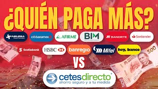 Bancos vs Cetes ¿Qué banco da mejor rendimiento en Cetes [upl. by Sayres731]