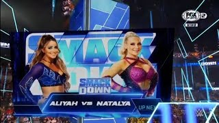 Aliyah Vs Natalya  WWE Smackdown 04022022 En Español [upl. by Marutani636]