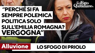 Alluvione lo sfogo di Priolo quotPerché si fa sempre polemica politica solo sullEmilia Romagnaquot [upl. by Franz]