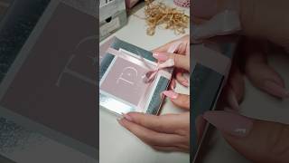 Pack this mini painting with me 📦🎀 packaging packingorders asmr minipainting smallbusinessowner [upl. by Okier]