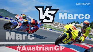 Marc Marquez vs Marco Bezzecchi Motogp 24 Gameplay [upl. by Kyne735]