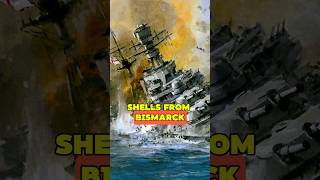 How Bismarck Destroyed the Royal Navys Flagship in 3 Minutes ww2 history shorts [upl. by Lindsley]