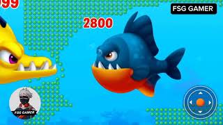 Fishdomdom Ads new trailer 12 update Gameplay hungry fish video [upl. by Serg]