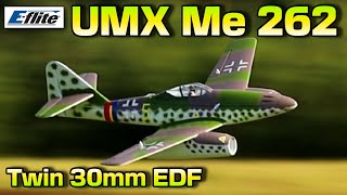 EFlite UMX Me262 Twin 30mm EDF BNF Basic with AS3X and SAFE Select  Model AV8R AnnouncementReview [upl. by Rebeh]