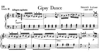 Piano Pieces for Children Grade 3 No36 Lichner Gipsy Dance P118 Sheet Music [upl. by Anema]