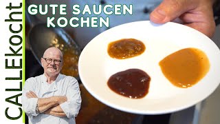 Soße selber machen Sauce kochen wie ein Profi [upl. by Eenafit630]