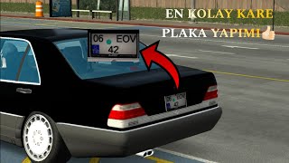 EN KOLAY KARE PLAKA YAPMA CAR PARKİNG automobile carparkingmultiplayer keşfet bilgi games [upl. by Kristen]