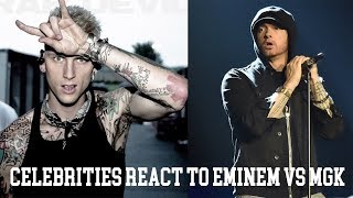 Celebrities React To MGKs Diss Track On Eminem  quotRap Devilquot Ft Vince Staples Ebro amp more [upl. by Sivel919]