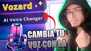 EL MEJOR MODULADOR DE VOZ CON IA PARA PC 🔥 Cambiar la voz en tiempo real con Vozard [upl. by Garek]