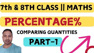 Comparing Quantities for class 7 and 8  concepts of percentage amp their conversions [upl. by Bridget937]