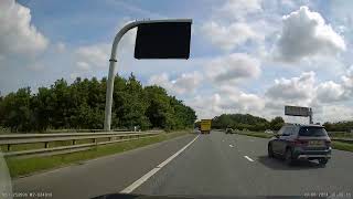 UK Motorways  Oswestry to Lancaster  video 2  A55M53 at Chester to M6 [upl. by Cloutman467]