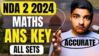 NDA 2 2024 Maths Answer Key ✅️  NDA 2 2024 ans key all sets 💯 nda [upl. by Cioffred]