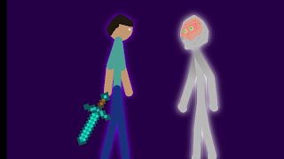 Herobrine vs Friend From Void Plains Trevor Henderson [upl. by Oelc]