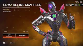 APEX LEGENDS  Pathfinder  Legendary  Crystalline Grappler [upl. by Nailil]