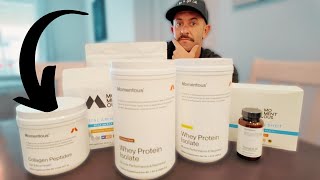 Whey Protein VS Collagen  Momentous Product Review [upl. by Linetta696]