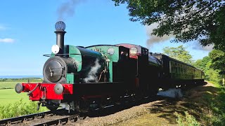 Double Headed Steam 1700 Wissington  No22 Steam Up Kelling Bank Passed Kelling Halt 08062024 [upl. by Ansilma]