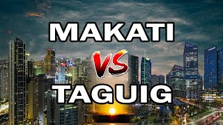 MAKATI CITY VS TAGUIG CITY COMPARISON [upl. by Lartnom35]