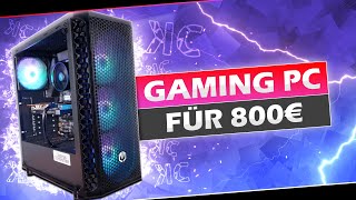 Der BESTE 800€ GAMING PC 2023  PREISLEISTUNG und RGB  Kaufberatung  Review [upl. by Sisile]