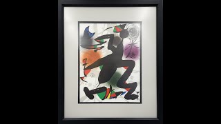 Joan Miro  Lithographie Originale IV [upl. by Granthem661]