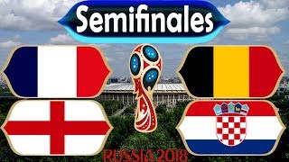 Semifinales del Mundial Rusia 2018 Los Partidos y Las Fechas y Horarios y Estadios [upl. by Esserac]