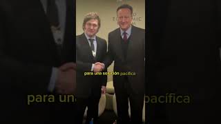 Lenta reacción del gobierno de Javier Milei a la visita de David Cameron a Malvinas [upl. by Aremaj]