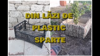 Nu aruncați lăzi sparte de plastic  doityourself cement fence [upl. by Ocsecnarf]