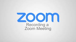 Recording a Zoom Meeting [upl. by Booze]